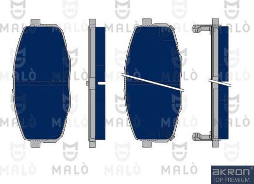 AKRON-MALÒ 1050195 - Brake Pad Set, disc brake car-mod.net