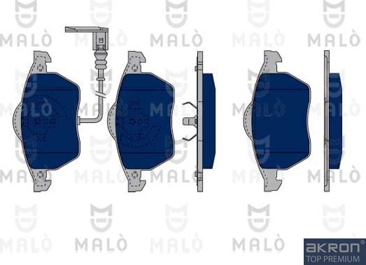 AKRON-MALÒ 1050154 - Brake Pad Set, disc brake car-mod.net