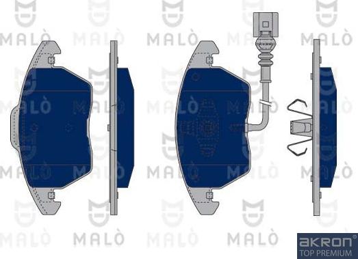 AKRON-MALÒ 1050150 - Brake Pad Set, disc brake car-mod.net