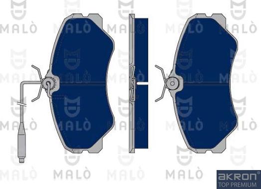 AKRON-MALÒ 1050157 - Brake Pad Set, disc brake car-mod.net