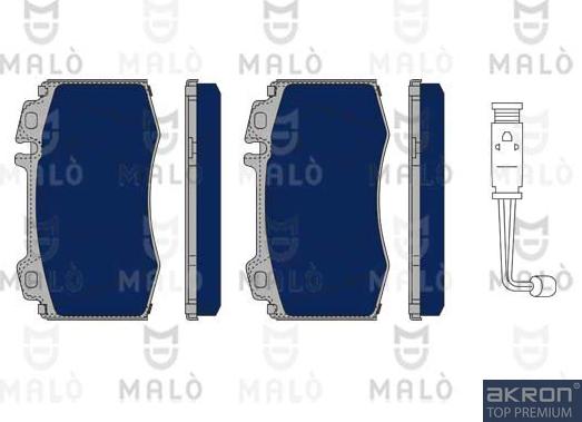 AKRON-MALÒ 1050105 - Brake Pad Set, disc brake car-mod.net