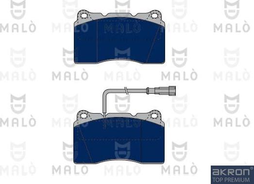 AKRON-MALÒ 1050106 - Brake Pad Set, disc brake car-mod.net