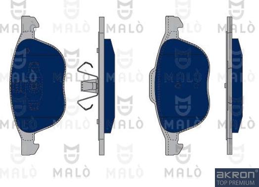 AKRON-MALÒ 1050113 - Brake Pad Set, disc brake car-mod.net