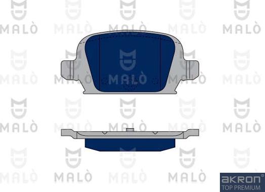 AKRON-MALÒ 1050134 - Brake Pad Set, disc brake car-mod.net