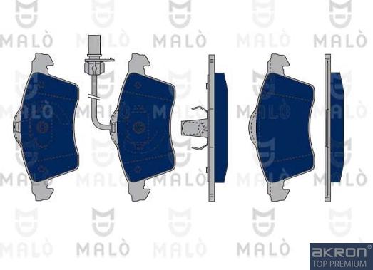 AKRON-MALÒ 1050126 - Brake Pad Set, disc brake car-mod.net