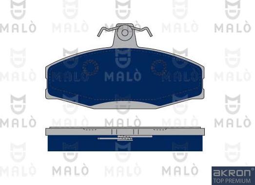 AKRON-MALÒ 1050120 - Brake Pad Set, disc brake car-mod.net