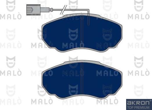 AKRON-MALÒ 1050123 - Brake Pad Set, disc brake car-mod.net