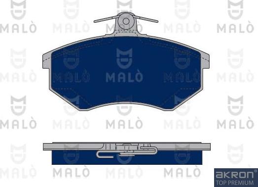 AKRON-MALÒ 1050172 - Brake Pad Set, disc brake car-mod.net