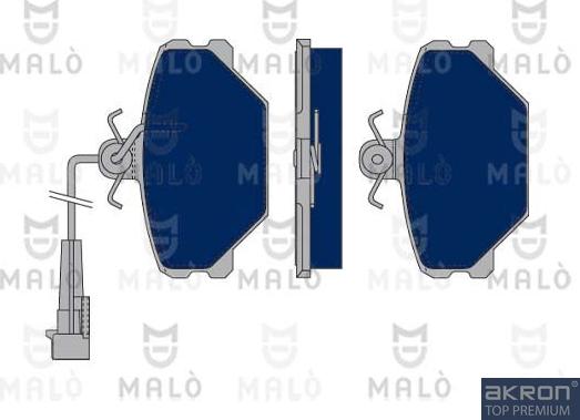 AKRON-MALÒ 1050343 - Brake Pad Set, disc brake car-mod.net