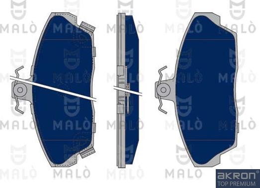 AKRON-MALÒ 1050359 - Brake Pad Set, disc brake car-mod.net