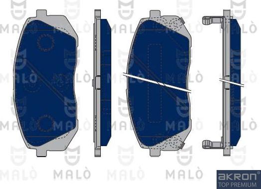 AKRON-MALÒ 1050306 - Brake Pad Set, disc brake car-mod.net