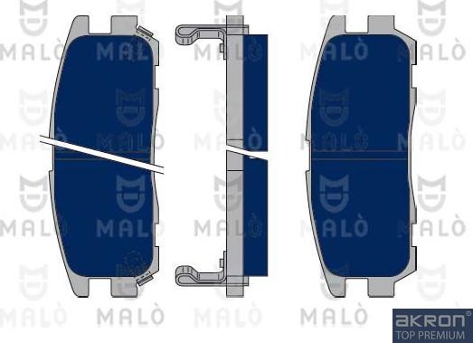 AKRON-MALÒ 1050314 - Brake Pad Set, disc brake car-mod.net