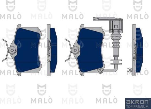 AKRON-MALÒ 1050310 - Brake Pad Set, disc brake car-mod.net