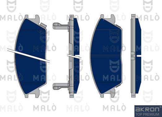 AKRON-MALÒ 1050311 - Brake Pad Set, disc brake car-mod.net