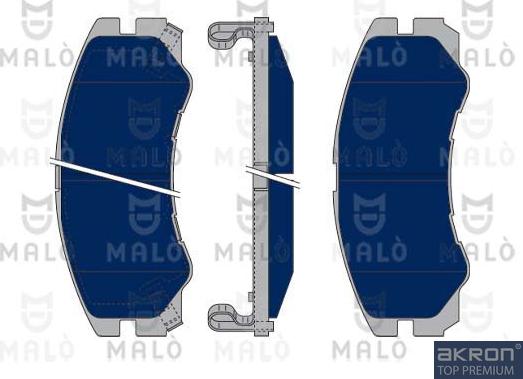 AKRON-MALÒ 1050313 - Brake Pad Set, disc brake car-mod.net