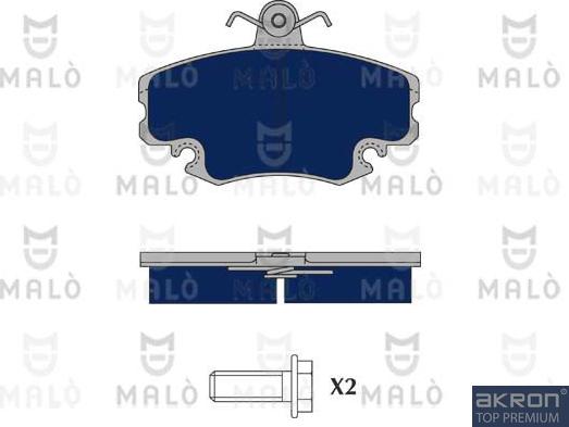 AKRON-MALÒ 1050381 - Brake Pad Set, disc brake car-mod.net