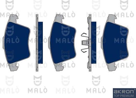AKRON-MALÒ 1050249 - Brake Pad Set, disc brake car-mod.net