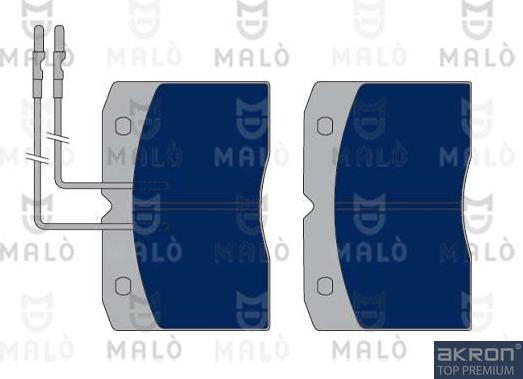 AKRON-MALÒ 1050264 - Brake Pad Set, disc brake car-mod.net