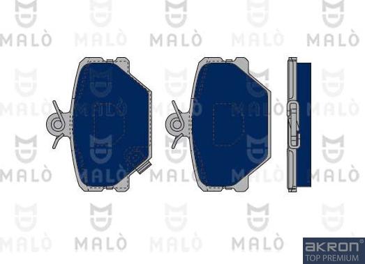 AKRON-MALÒ 1050261 - Brake Pad Set, disc brake car-mod.net