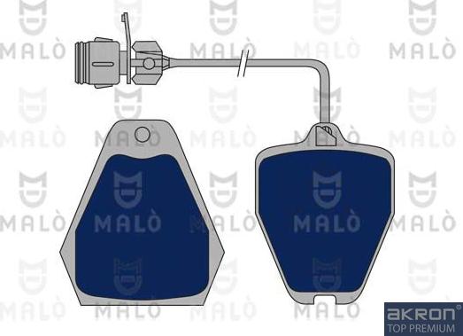 AKRON-MALÒ 1050768 - Brake Pad Set, disc brake car-mod.net