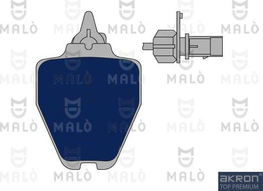 AKRON-MALÒ 1050785 - Brake Pad Set, disc brake car-mod.net