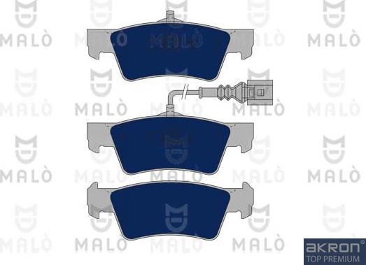 AKRON-MALÒ 1050779 - Brake Pad Set, disc brake car-mod.net