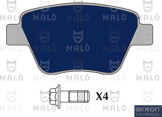 AKRON-MALÒ 1051082 - Brake Pad Set, disc brake car-mod.net