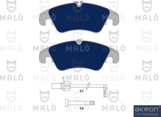 AKRON-MALÒ 1051087 - Brake Pad Set, disc brake car-mod.net
