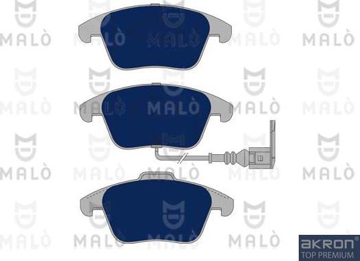 AKRON-MALÒ 1051035 - Brake Pad Set, disc brake car-mod.net