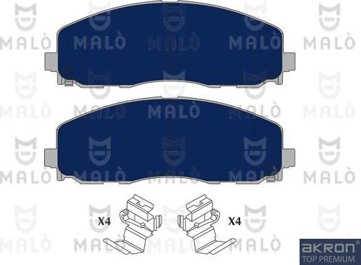 AKRON-MALÒ 1051075 - Brake Pad Set, disc brake car-mod.net