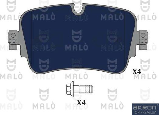 AKRON-MALÒ 1051187 - Brake Pad Set, disc brake car-mod.net