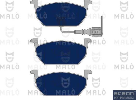 AKRON-MALÒ 1051125 - Brake Pad Set, disc brake car-mod.net