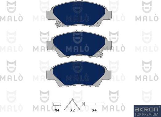 AKRON-MALÒ 1051120 - Brake Pad Set, disc brake car-mod.net