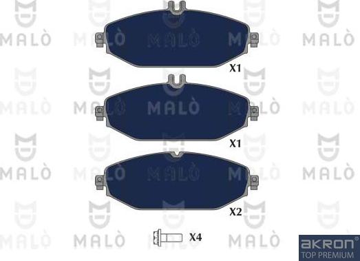 AKRON-MALÒ 1051170 - Brake Pad Set, disc brake car-mod.net
