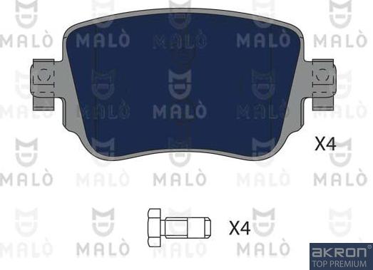 AKRON-MALÒ 1051171 - Brake Pad Set, disc brake car-mod.net