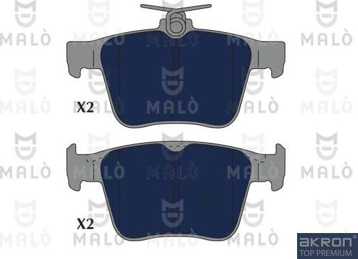 AKRON-MALÒ 1051178 - Brake Pad Set, disc brake car-mod.net