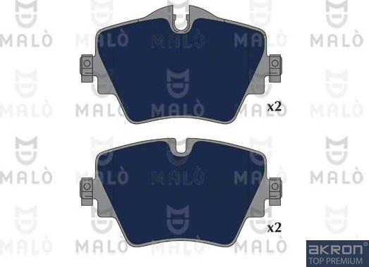 AKRON-MALÒ 1051173 - Brake Pad Set, disc brake car-mod.net