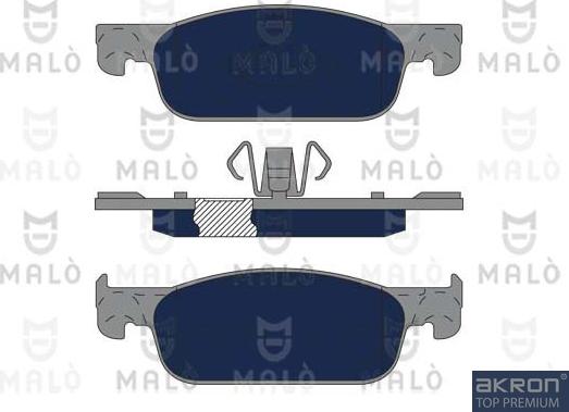 AKRON-MALÒ 1051172 - Brake Pad Set, disc brake car-mod.net