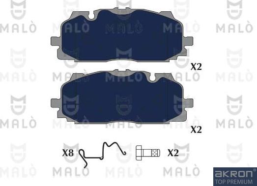 AKRON-MALÒ 1051343 - Brake Pad Set, disc brake car-mod.net
