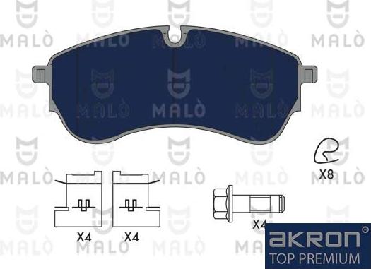 AKRON-MALÒ 1051359 - Brake Pad Set, disc brake car-mod.net