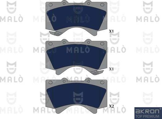 AKRON-MALÒ 1051320 - Brake Pad Set, disc brake car-mod.net