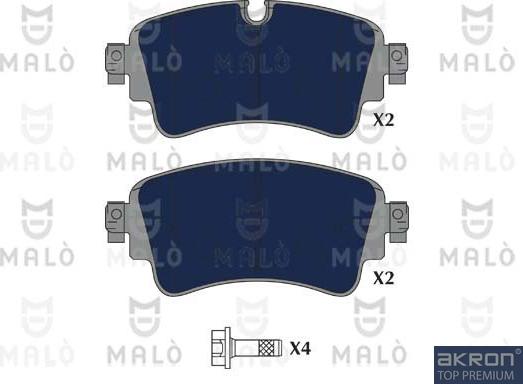 AKRON-MALÒ 1051279 - Brake Pad Set, disc brake car-mod.net