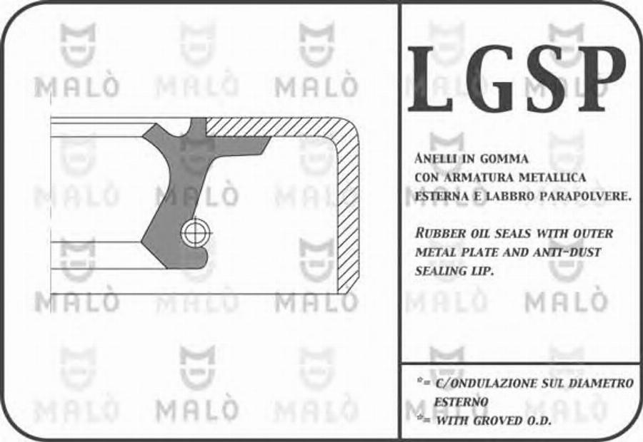 AKRON-MALÒ 1041P - Shaft Seal, differential car-mod.net