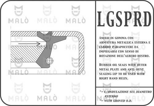 AKRON-MALÒ 1011PRDF - Shaft Seal, manual transmission car-mod.net