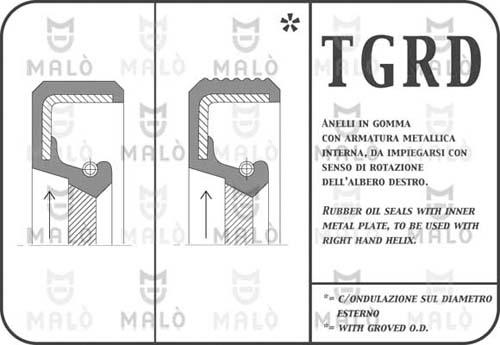 AKRON-MALÒ 11636RDAC - Shaft Seal, manual transmission car-mod.net