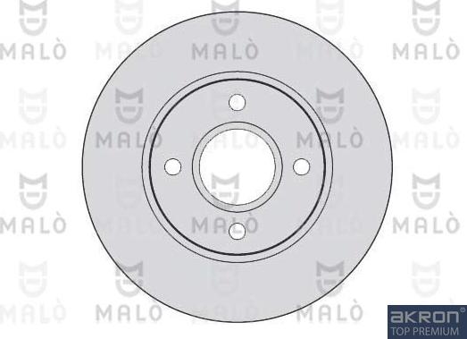 AKRON-MALÒ 1110156 - Brake Disc car-mod.net