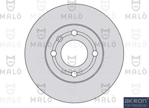 AKRON-MALÒ 1110158 - Brake Disc car-mod.net