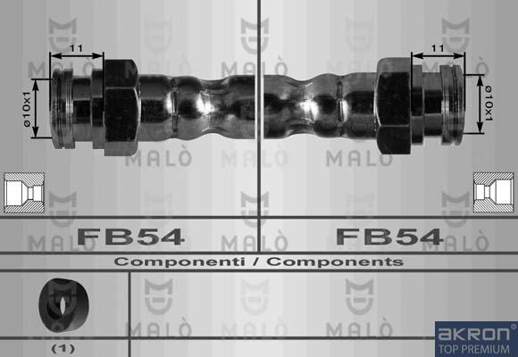 AKRON-MALÒ 8969 - Brake Hose car-mod.net
