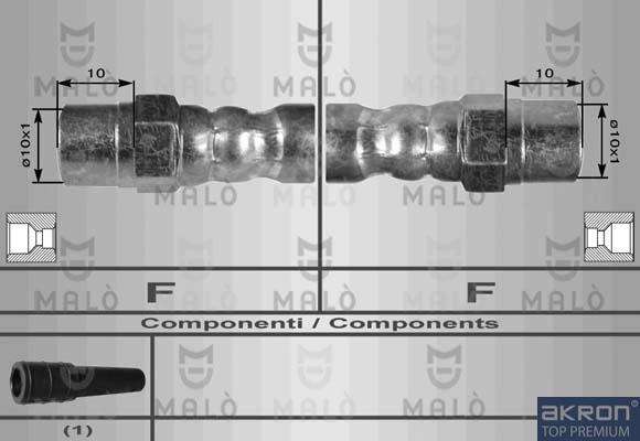 AKRON-MALÒ 8423 - Brake Hose car-mod.net