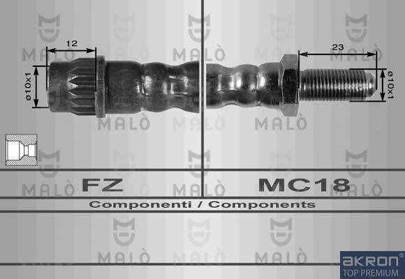 AKRON-MALÒ 8422 - Brake Hose car-mod.net